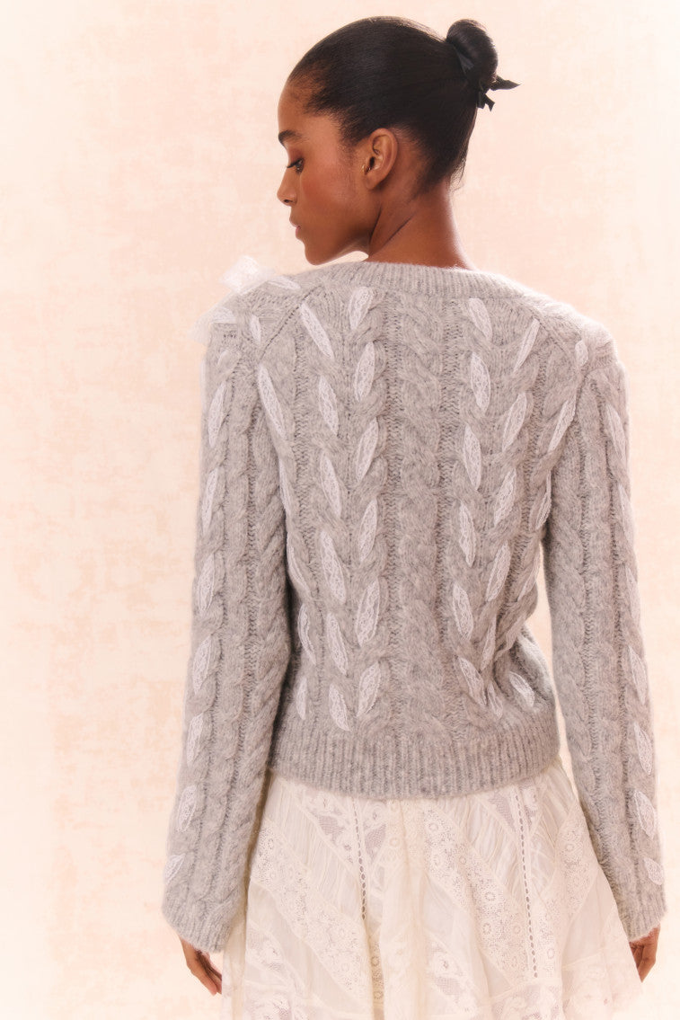 Louella Wool Knit Cardigan-morningim