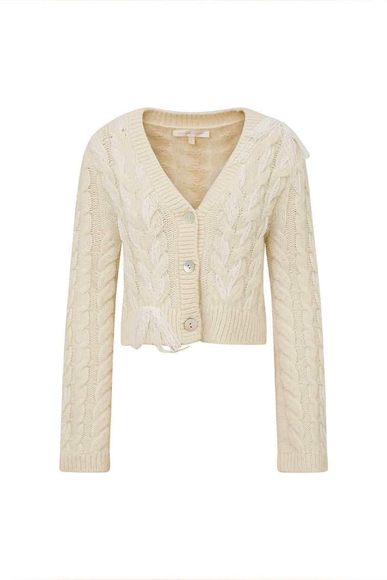 Louella Wool Knit Cardigan-morningim