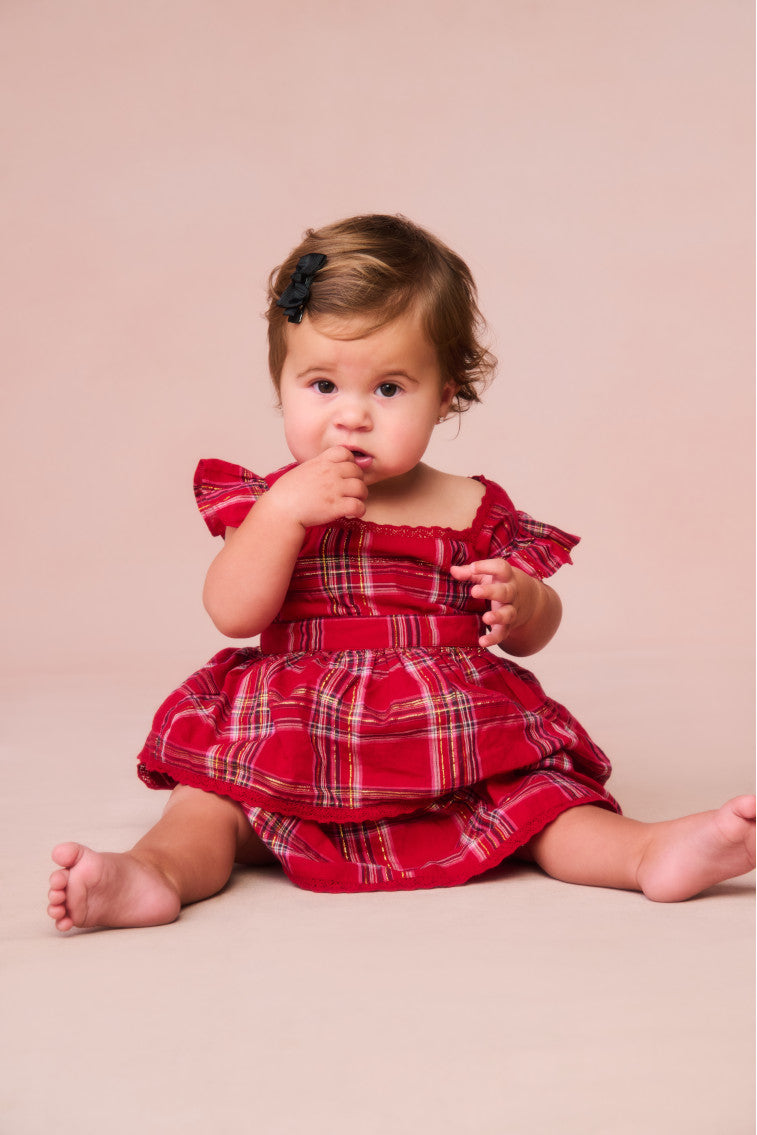 Baby Luciette Tartan Dress-morningim