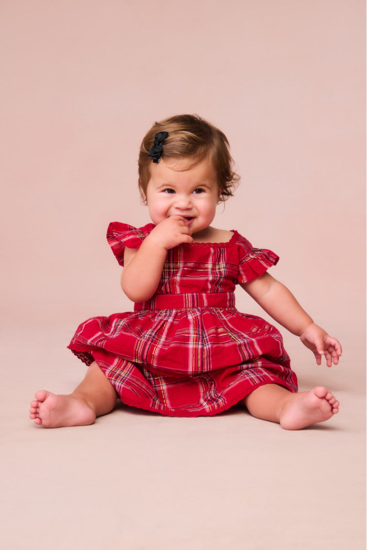 Baby Luciette Tartan Dress-morningim
