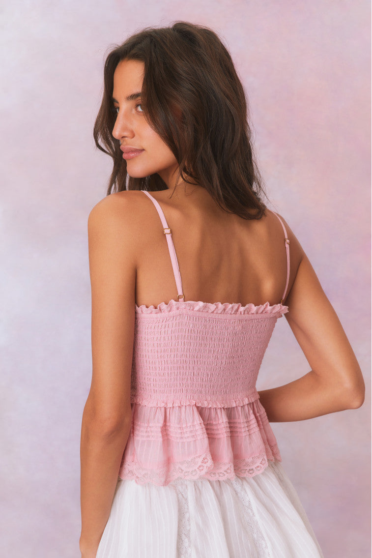 Marzenia Cotton Smocked Top-morningim