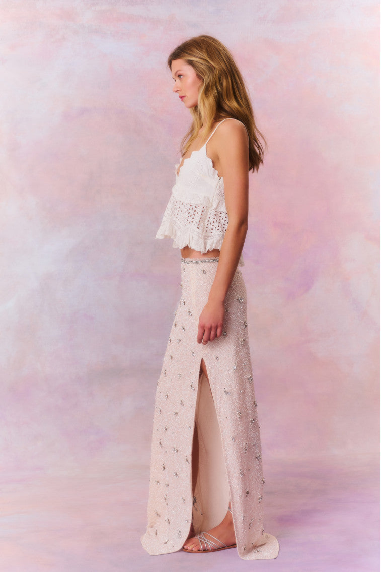 Midwood Embellished Maxi Skirt-morningim