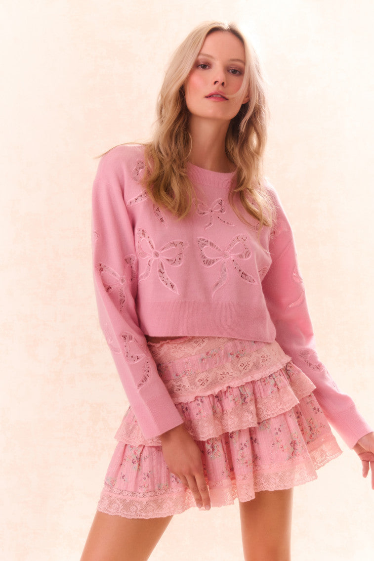 Moyer Cotton Floral Mini Skirt-morningim