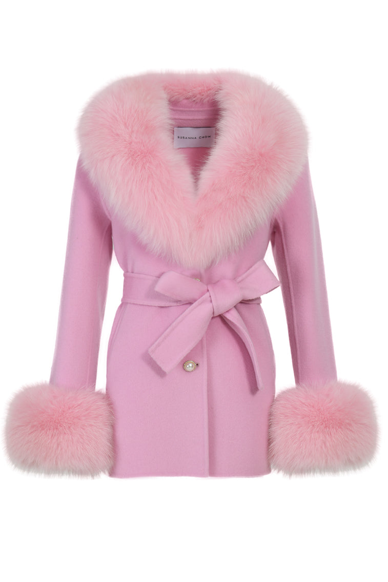 Susanna Chow Girls Mini Jojo Cashmere Fur Coat-morningim