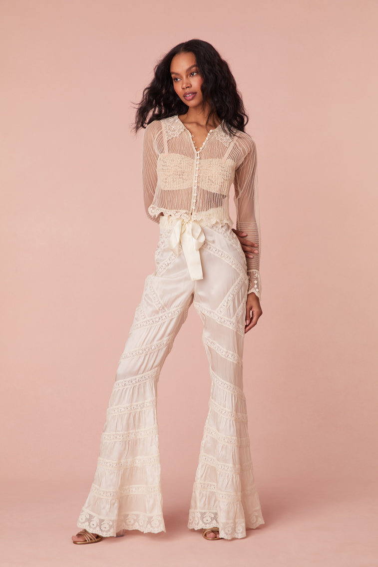 Neliana Ribbon Flare Pants-morningim