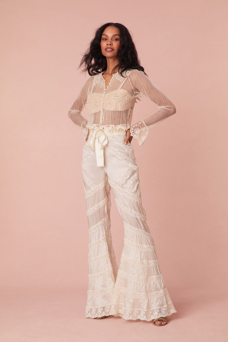 Neliana Ribbon Flare Pants-morningim