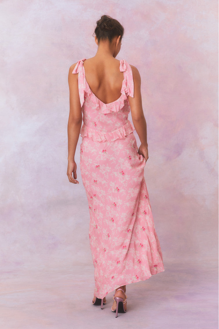 Orcene Floral Maxi Dress-morningim