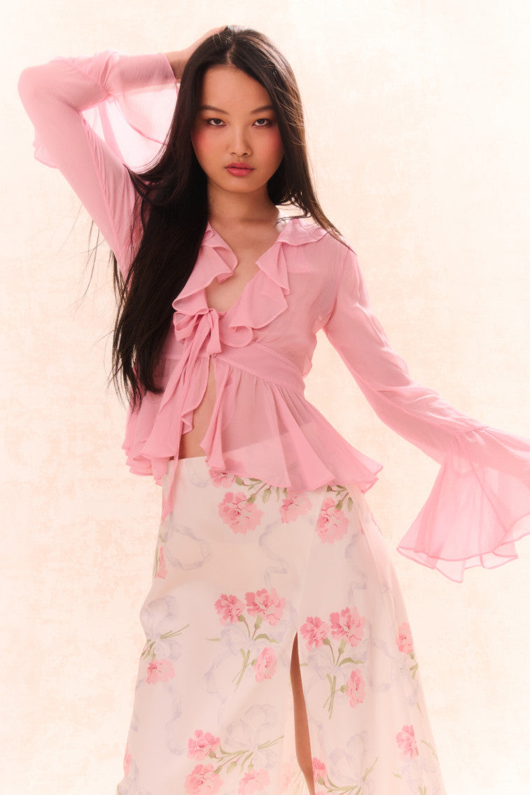 Ovidia Bell Sleeve Top-morningim