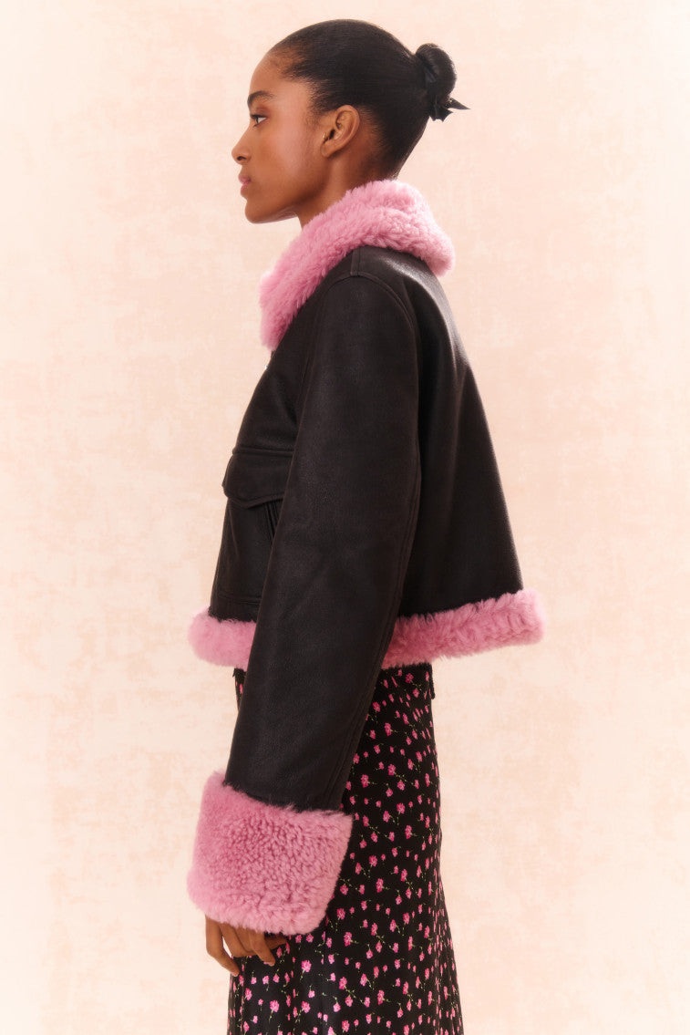 Pansy Shearling Leather Jacket-morningim