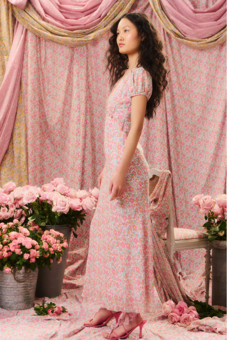 Pricilla Liberty Fabric Maxi Dress-morningim