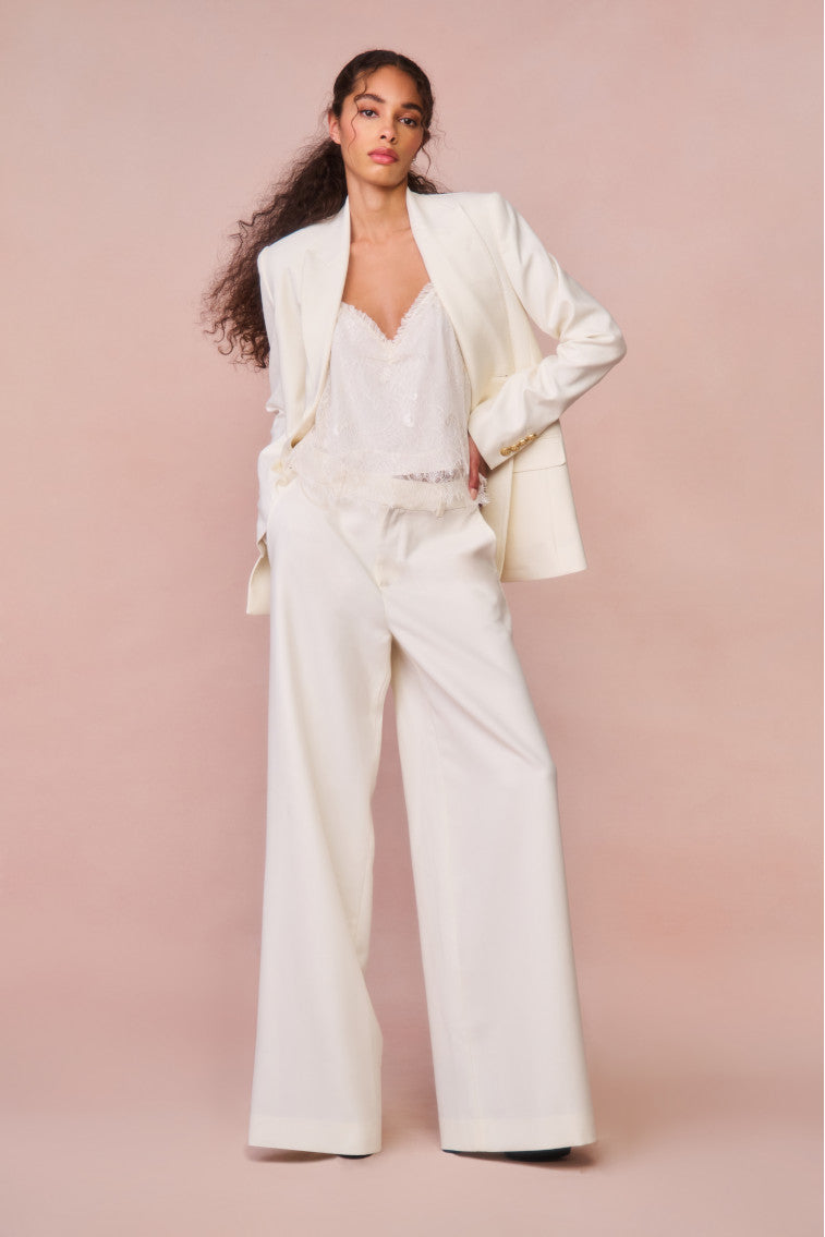 Samuela Wide Leg Trouser - CREAM-morningim