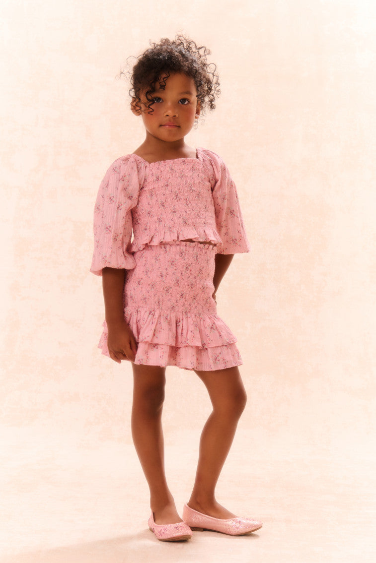 Girls Renette Cotton Skirt-morningim