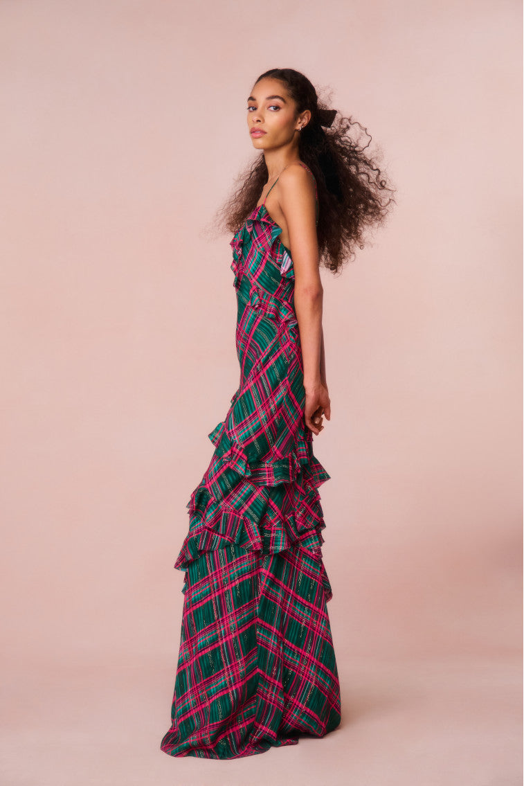 Rialto Silk Tartan Dress-morningim