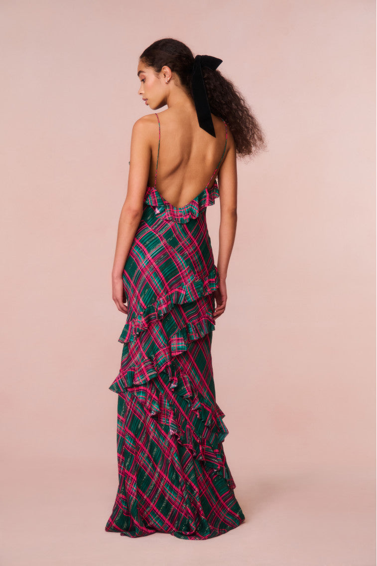 Rialto Silk Tartan Dress-morningim