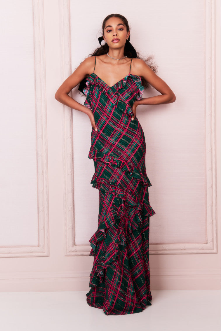 Rialto Silk Tartan Dress-morningim
