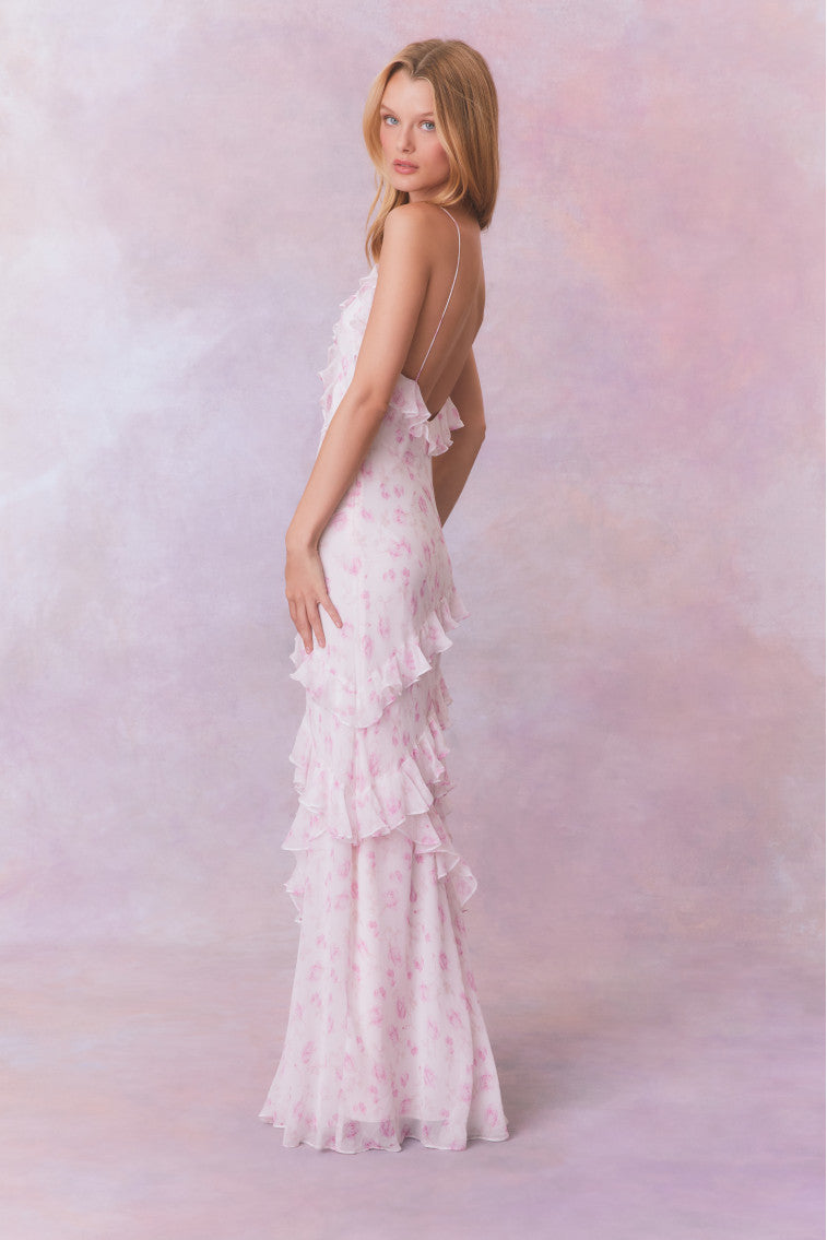 Rialto Fragrance Print Maxi Dress-STERLING DUSK-morningim