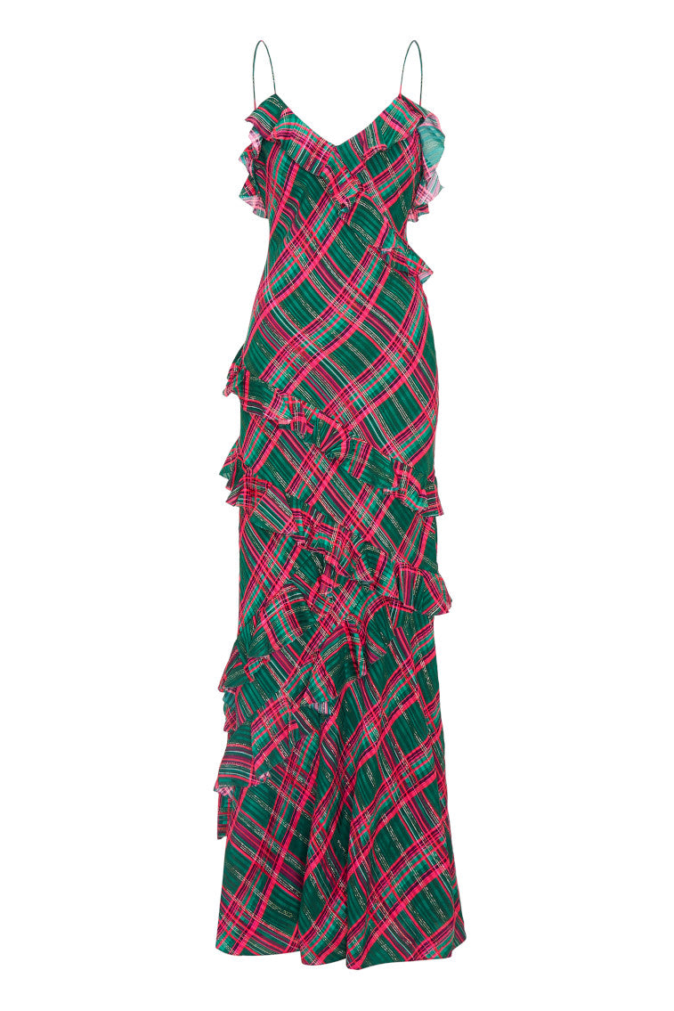 Rialto Silk Tartan Dress-morningim