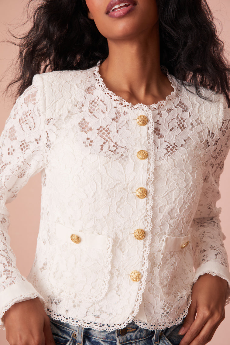 Richard Sheer Lace Jacket-morningim