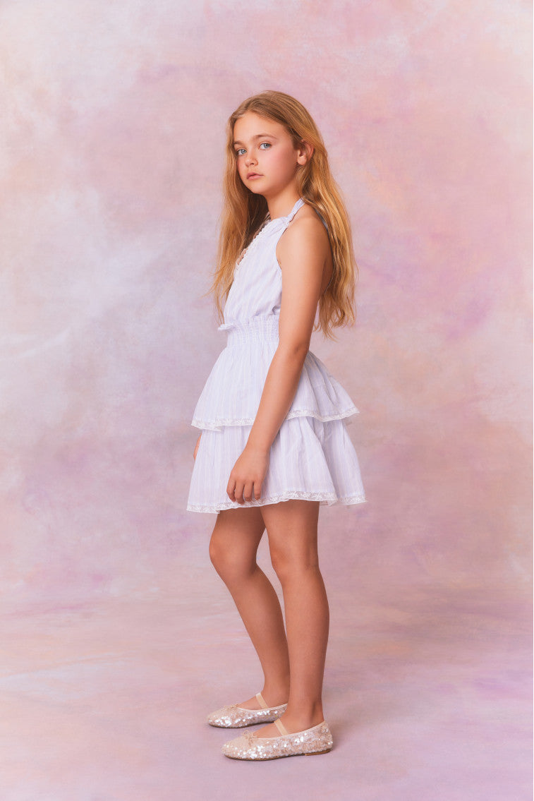 Girls Romille Stripe Dress-morningim