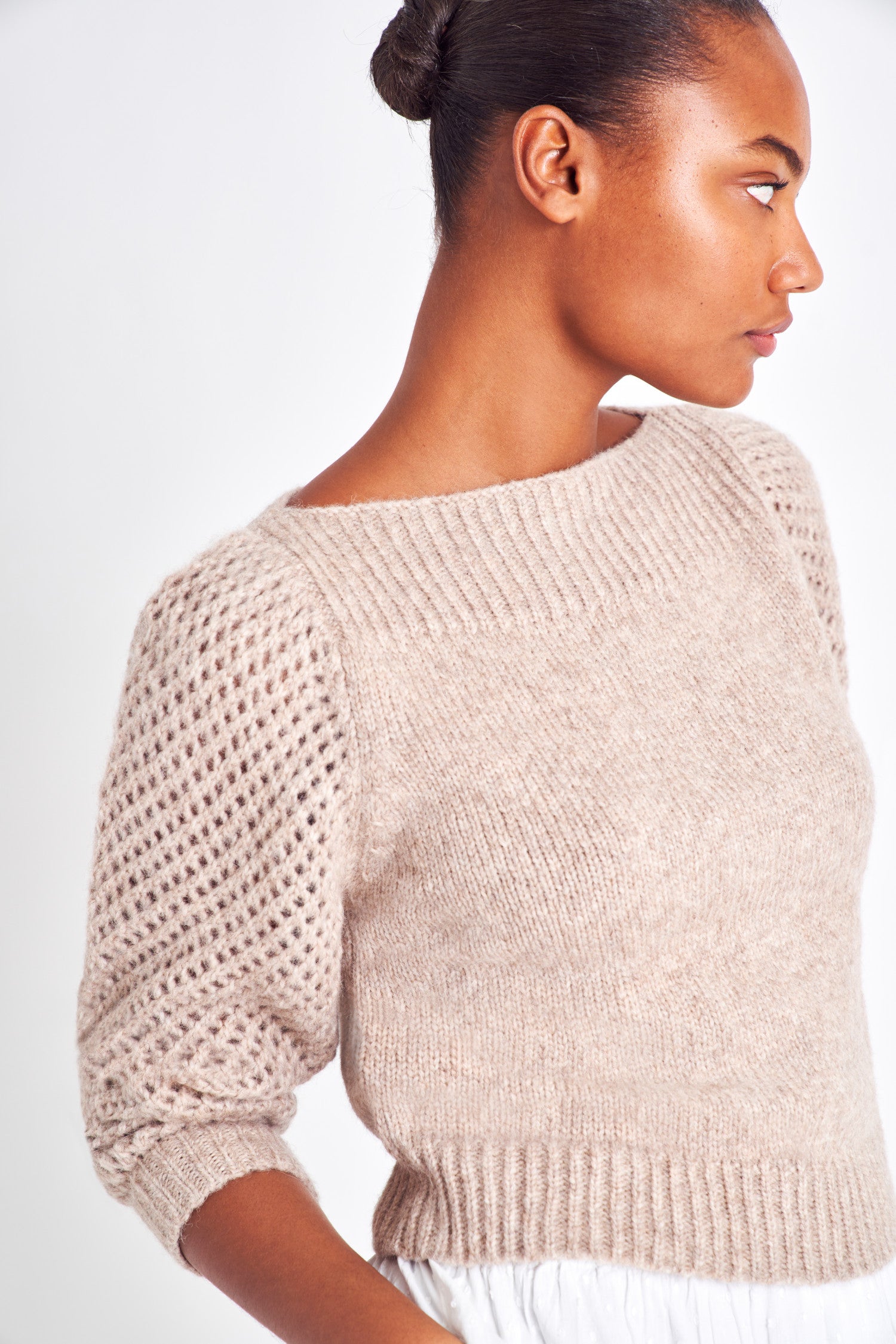 Rosie Pullover Sweater - OATMEAL-morningim