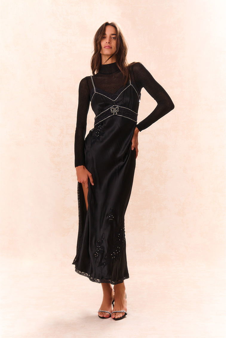 Rosiers Sheer Long Sleeve Bodysuit-morningim