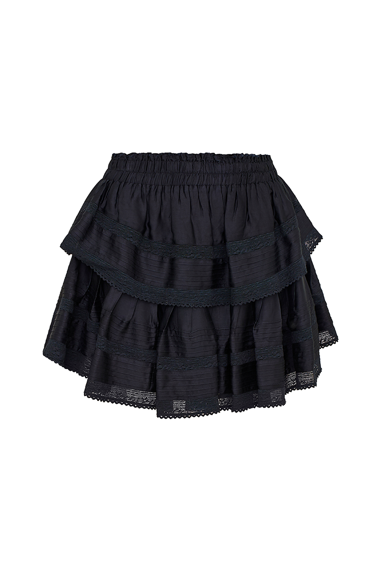 Ruffle Mini Tiered Skirt-morningim