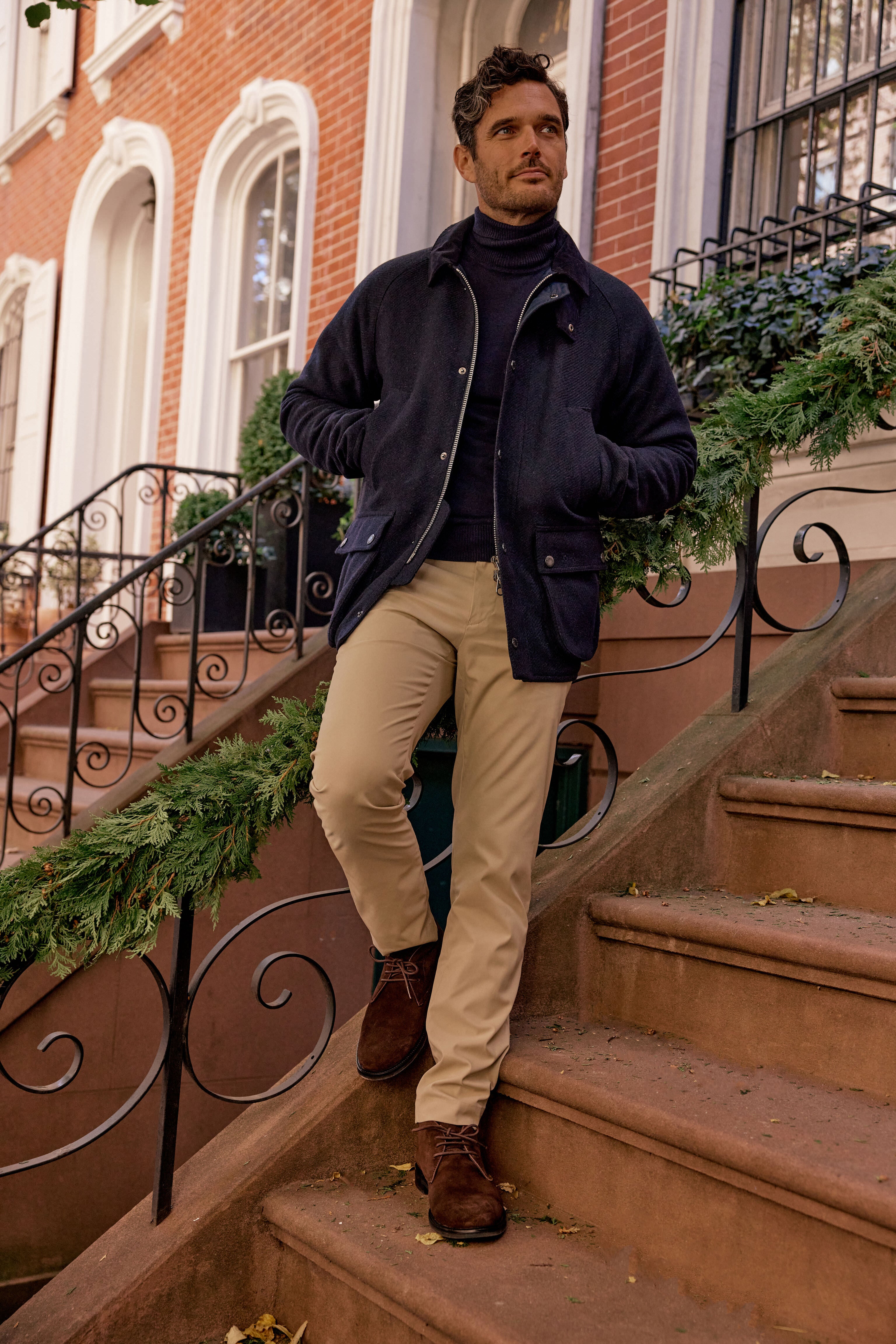 Navy Bedale Wool Jacket Navy Bedale Wool Jacket