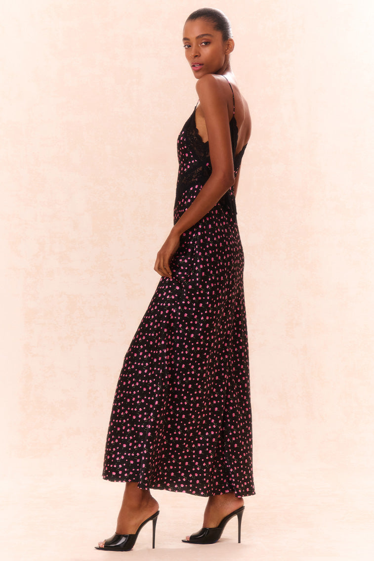 Serita Silk Floral Maxi Dress-morningim