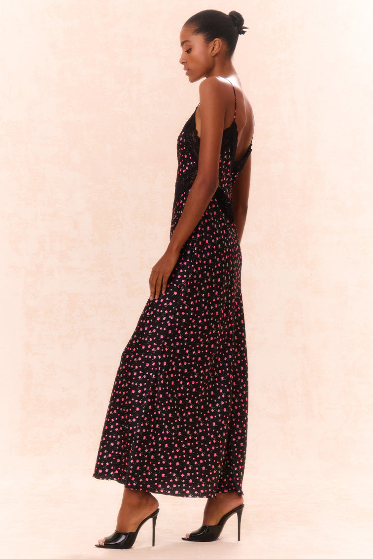 Serita Silk Floral Maxi Dress-morningim