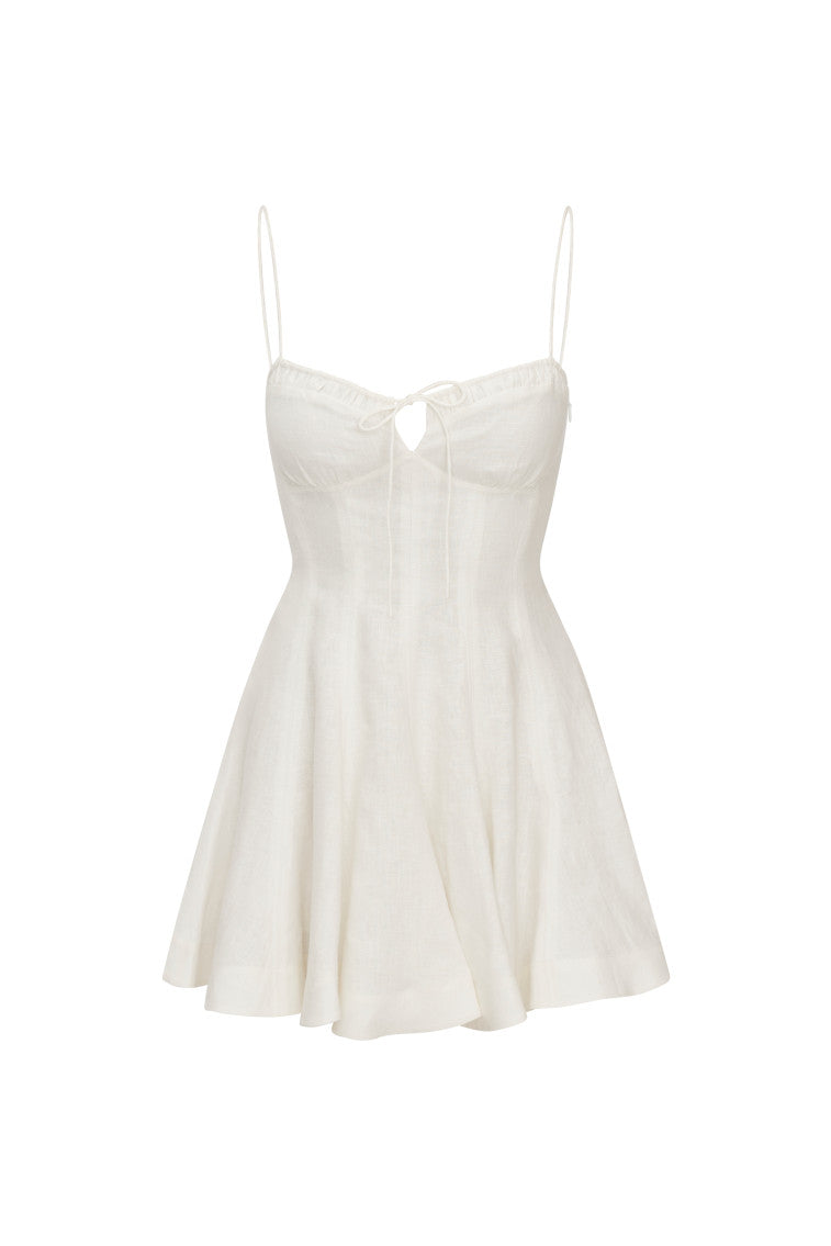 Shai Linen Mini Dress-morningim