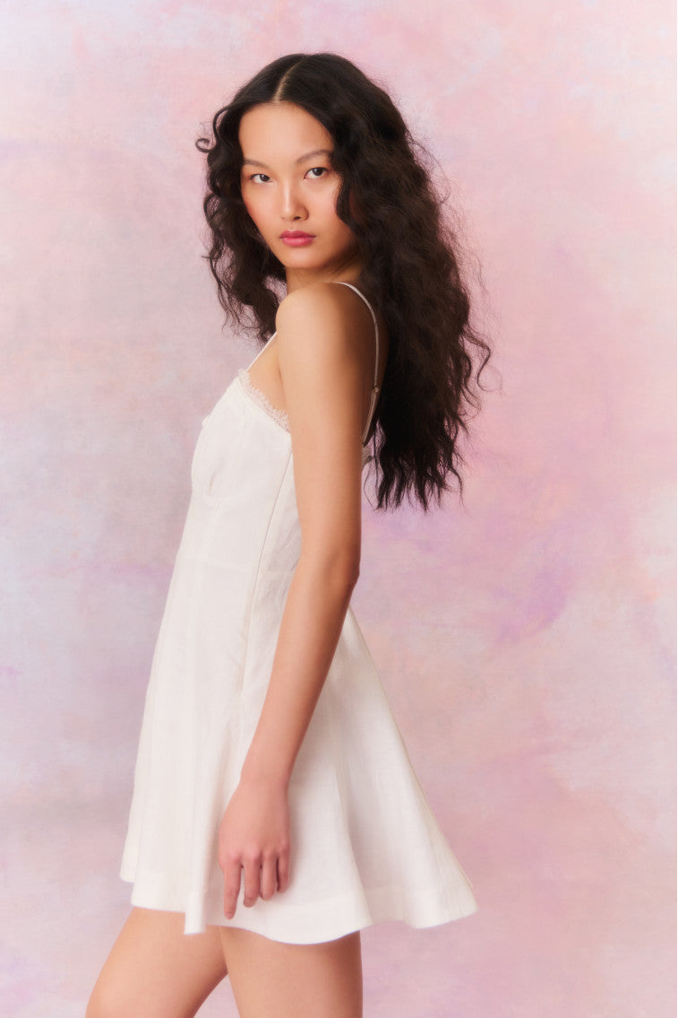 Shai Linen Mini Dress-morningim