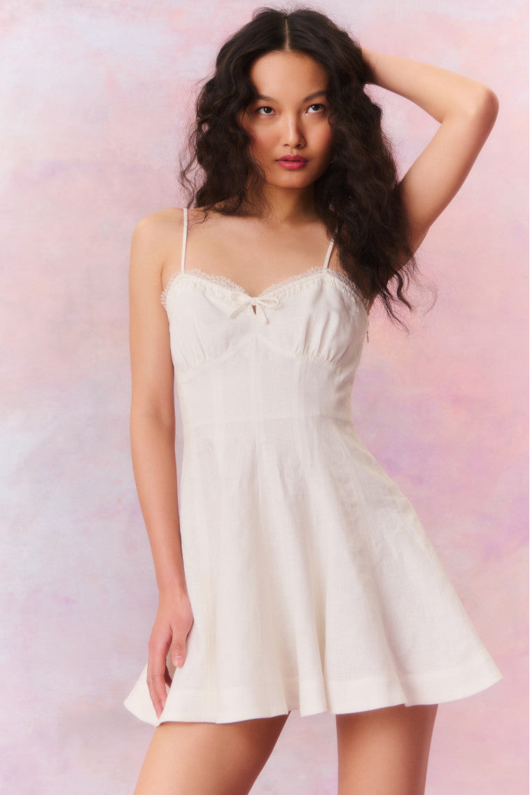 Shai Linen Mini Dress-morningim