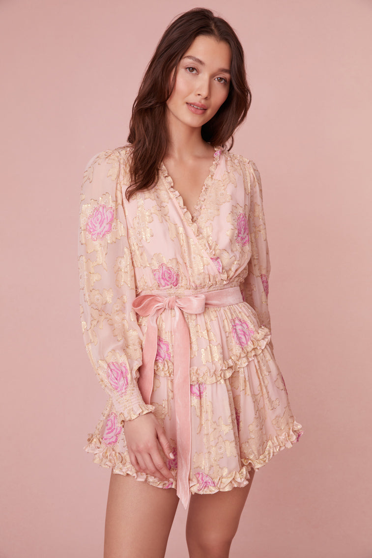 Spruce Ruffle Mini Dress-morningim