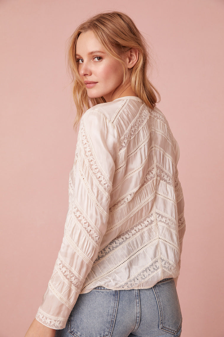 Tandra V-Neck Blouse-morningim