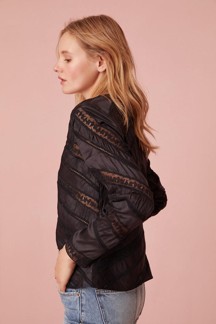 Tandra V-Neck Blouse-morningim