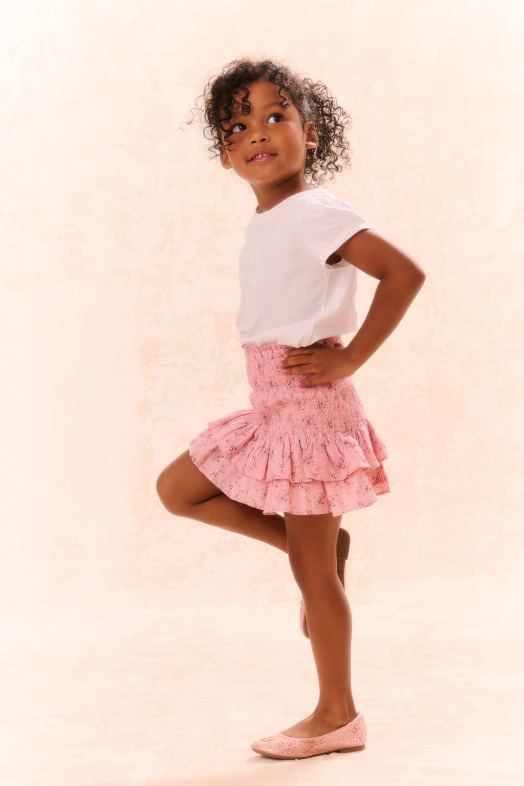 Girls Tilliat Cotton Bow Tee-morningim