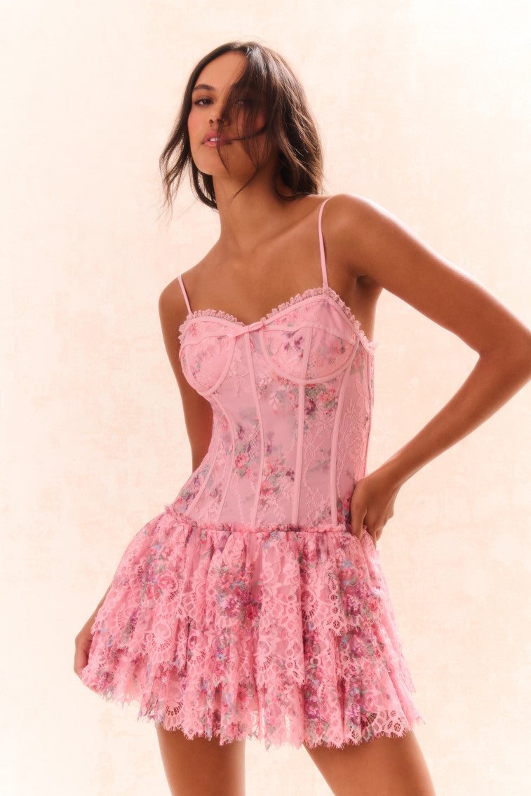 Carlene Lace Mini Dress-morningim