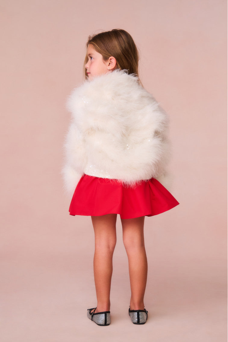 Girls Trislyn Fur Jacket-morningim