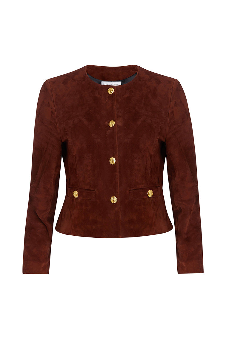 Susanna Chow New York Tessa Suede Jacket-morningim