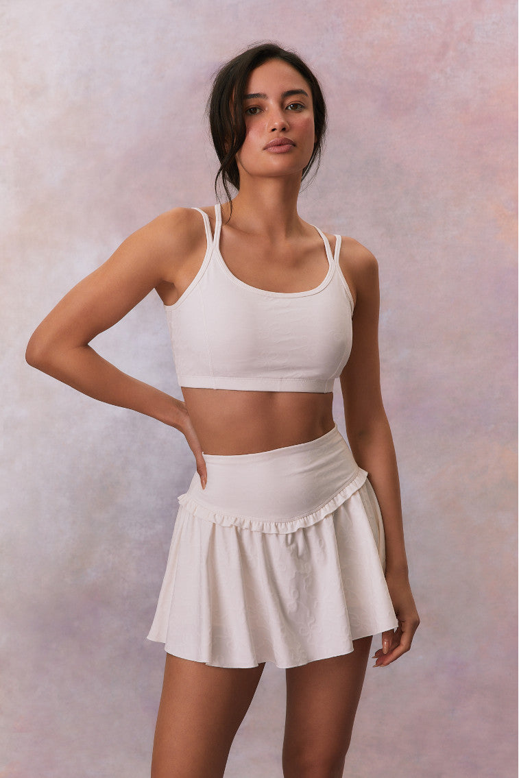 Vanina Bow Print Active Skort-morningim