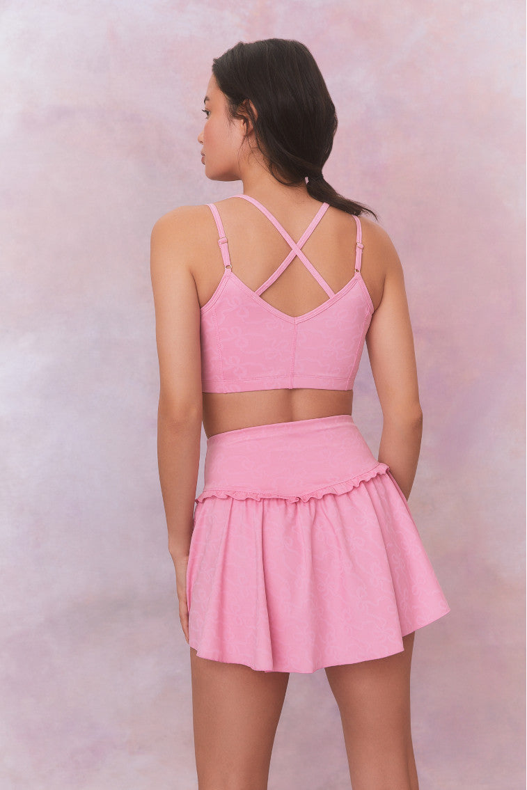 Vanina Bow Print Active Skort-morningim