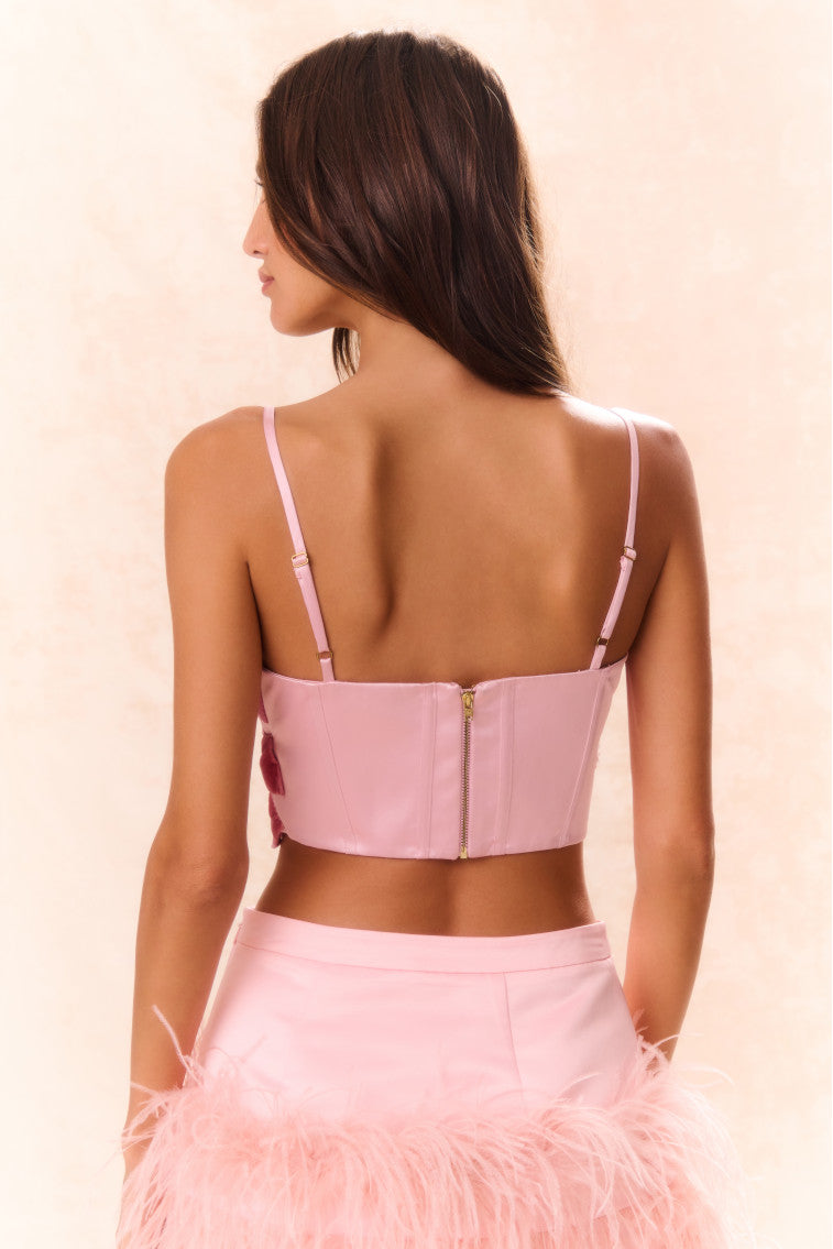 Woodley Bow Bustier Top-morningim