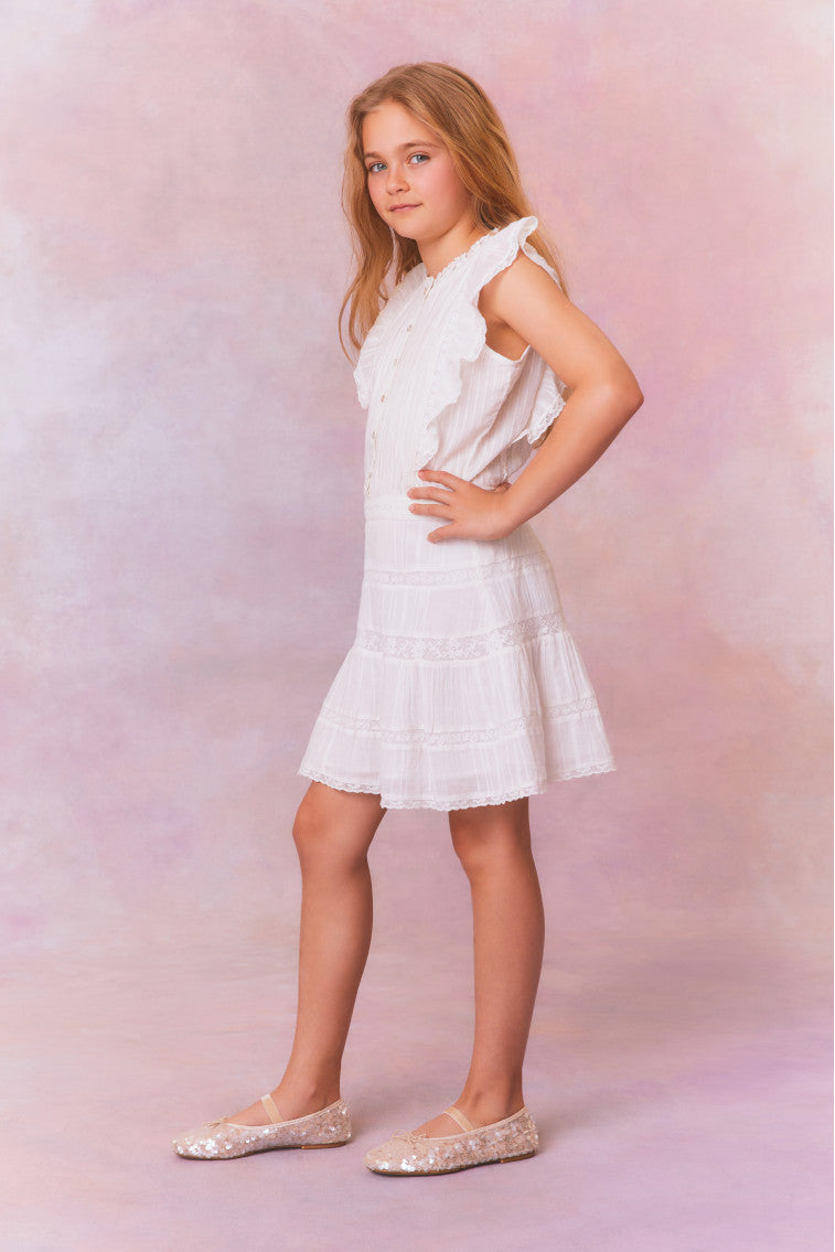 Girls Yuca Cotton Dress-morningim