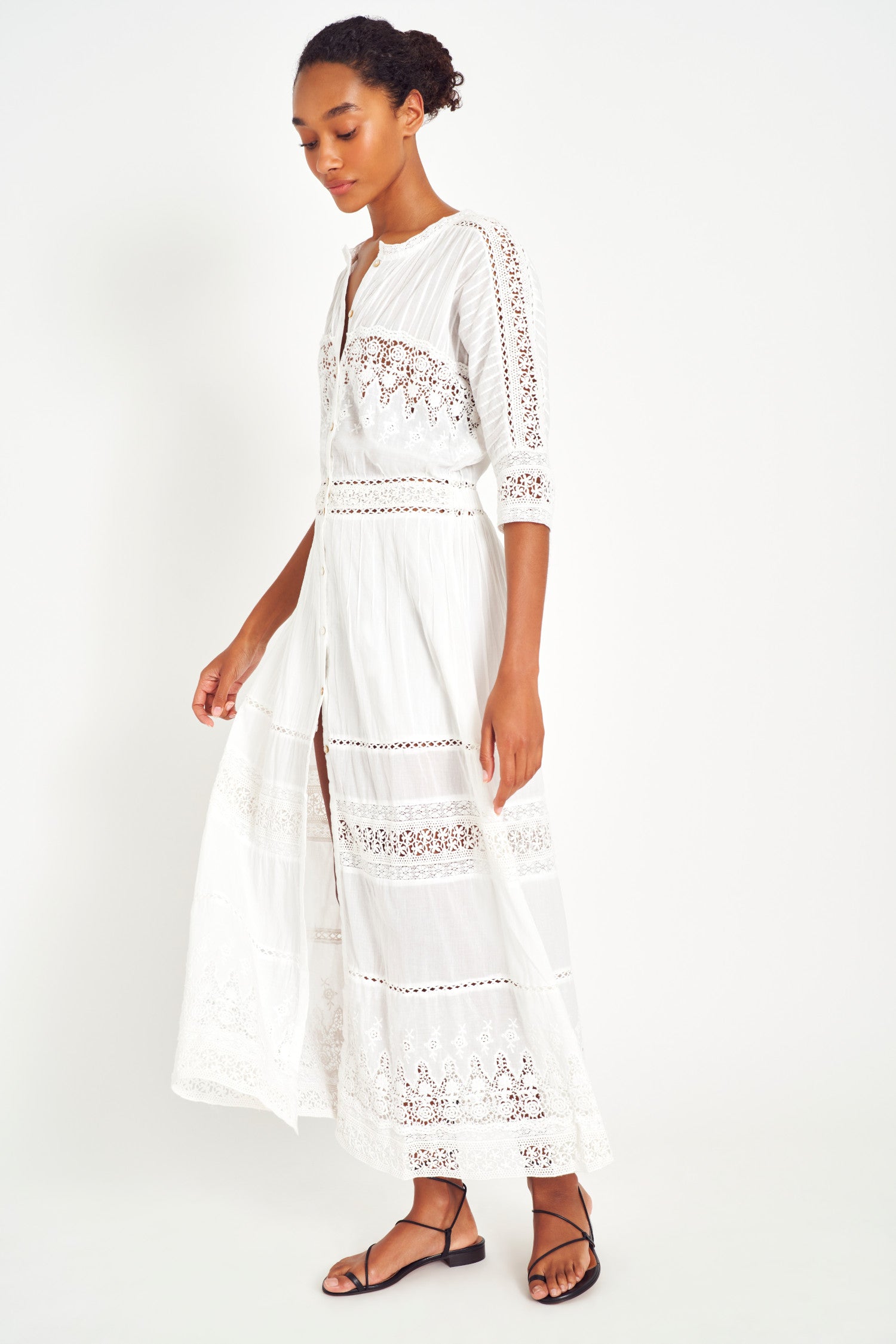 Beth Cotton Midi Dress-morningim