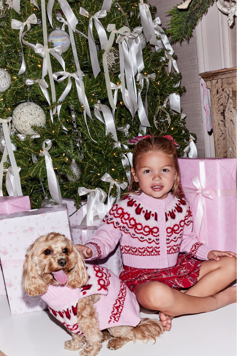 Girls Wrenna Wool Fair Isle Cardigan-morningim