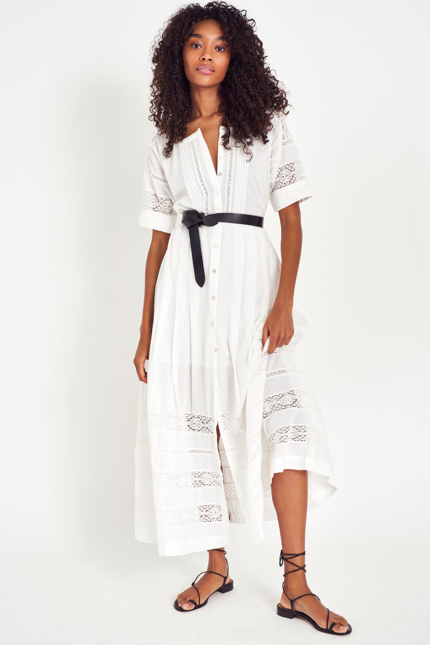 Edie Cotton Midi Dress-morningim