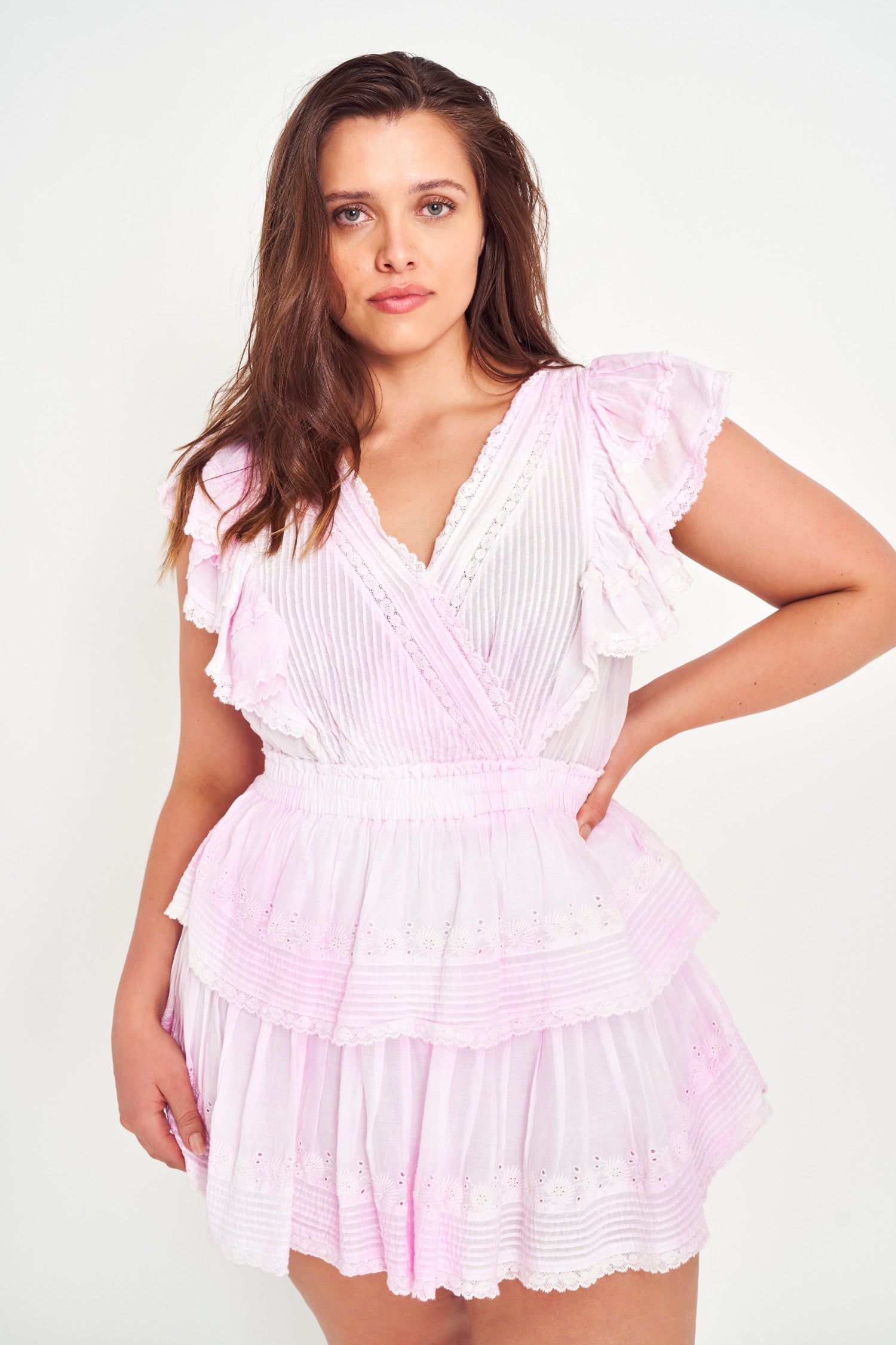 Gwen Mini Dress - PEONY PINK-morningim
