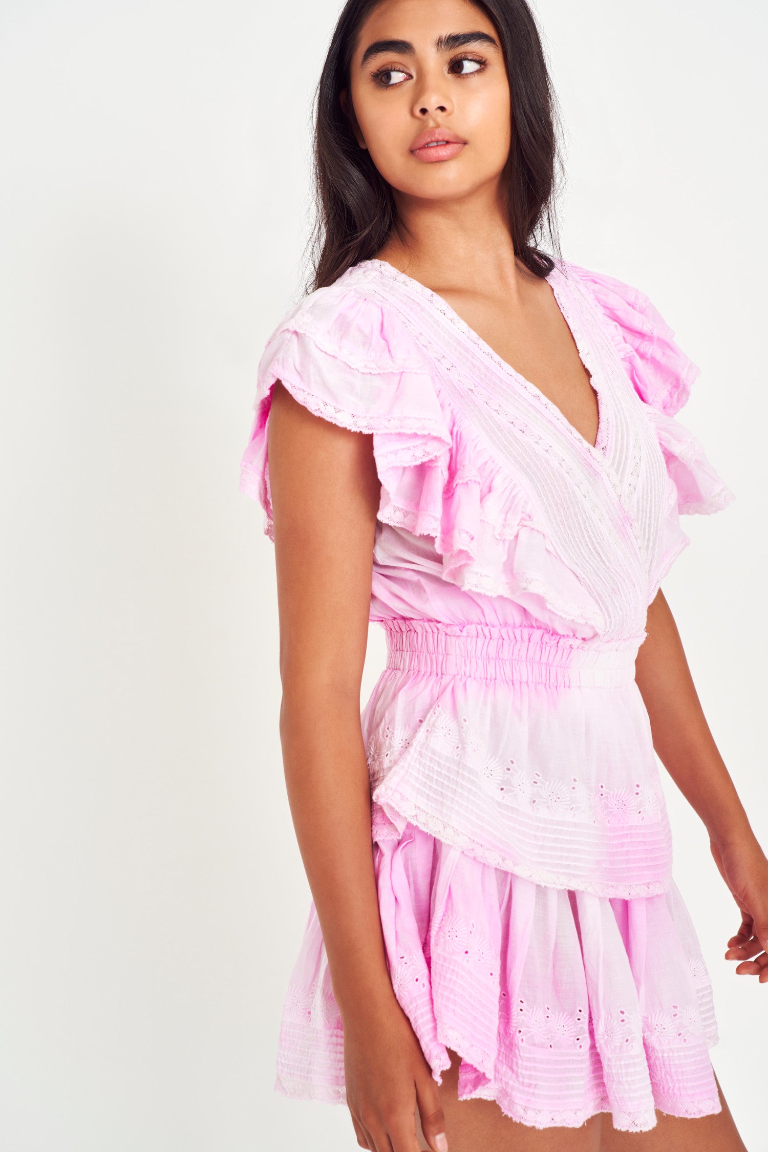 Gwen Mini Dress - PEONY PINK-morningim