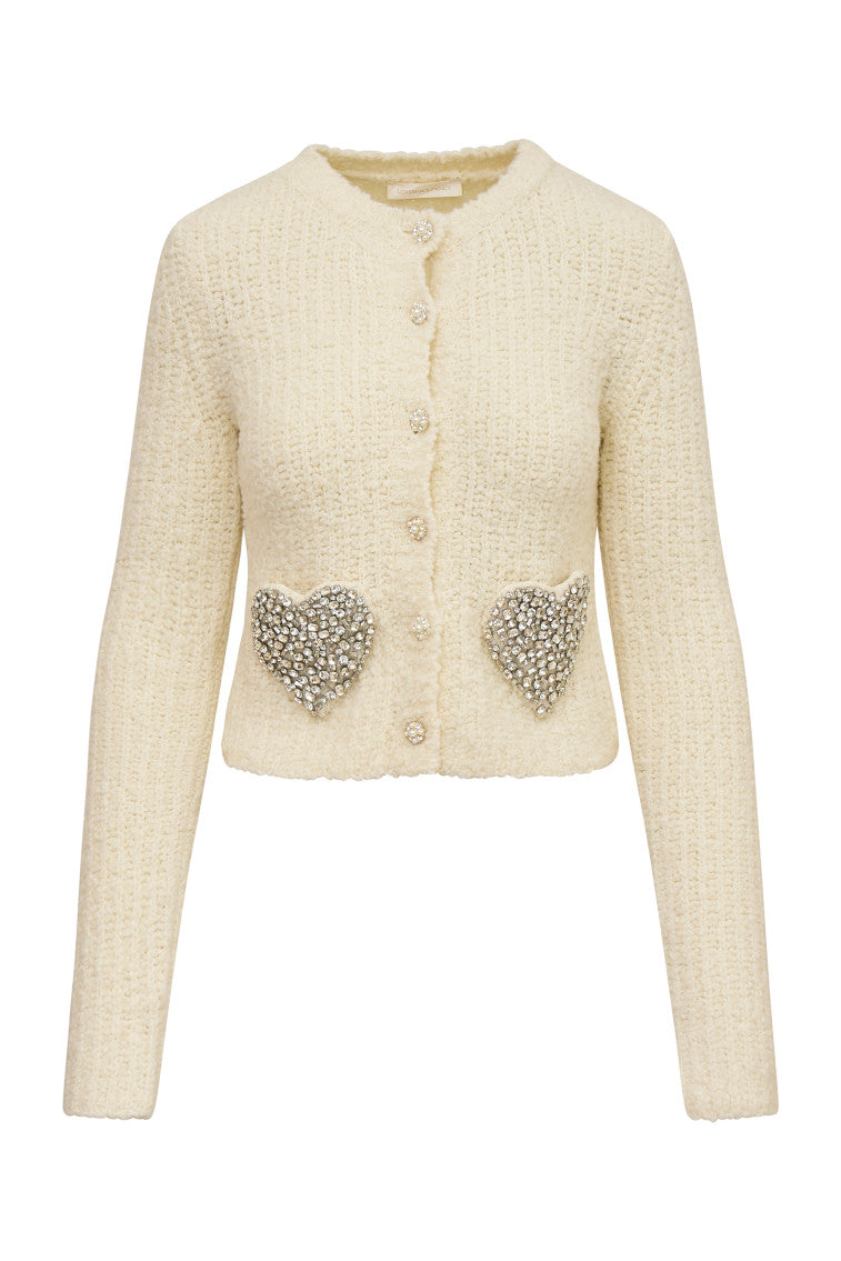 Leocadia Wool-Blend Heart Cardigan-morningim