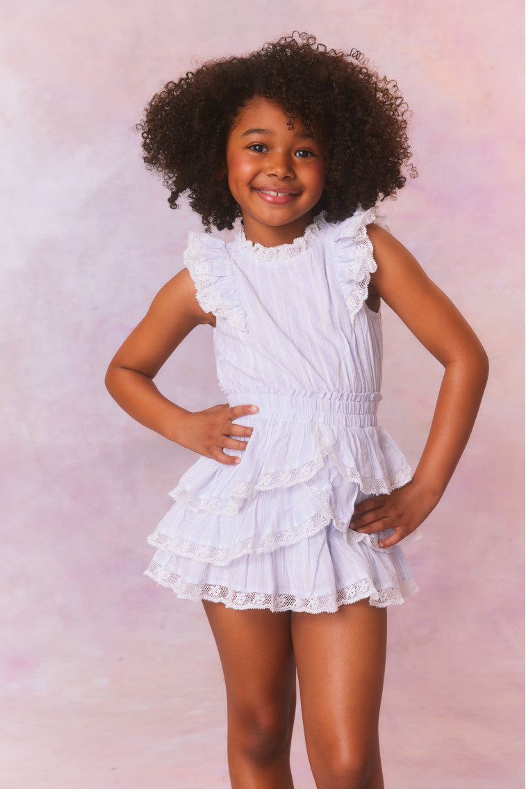 Girls Janelly Cotton Stripe Dress-keyifs